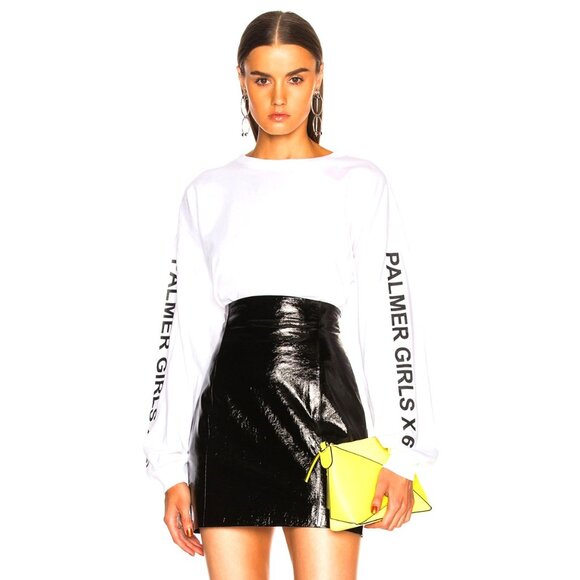 💥HOT ITEM💥PALMER GIRLS X MISS SIXTY Genuine Leather High Waisted Mini Skirt